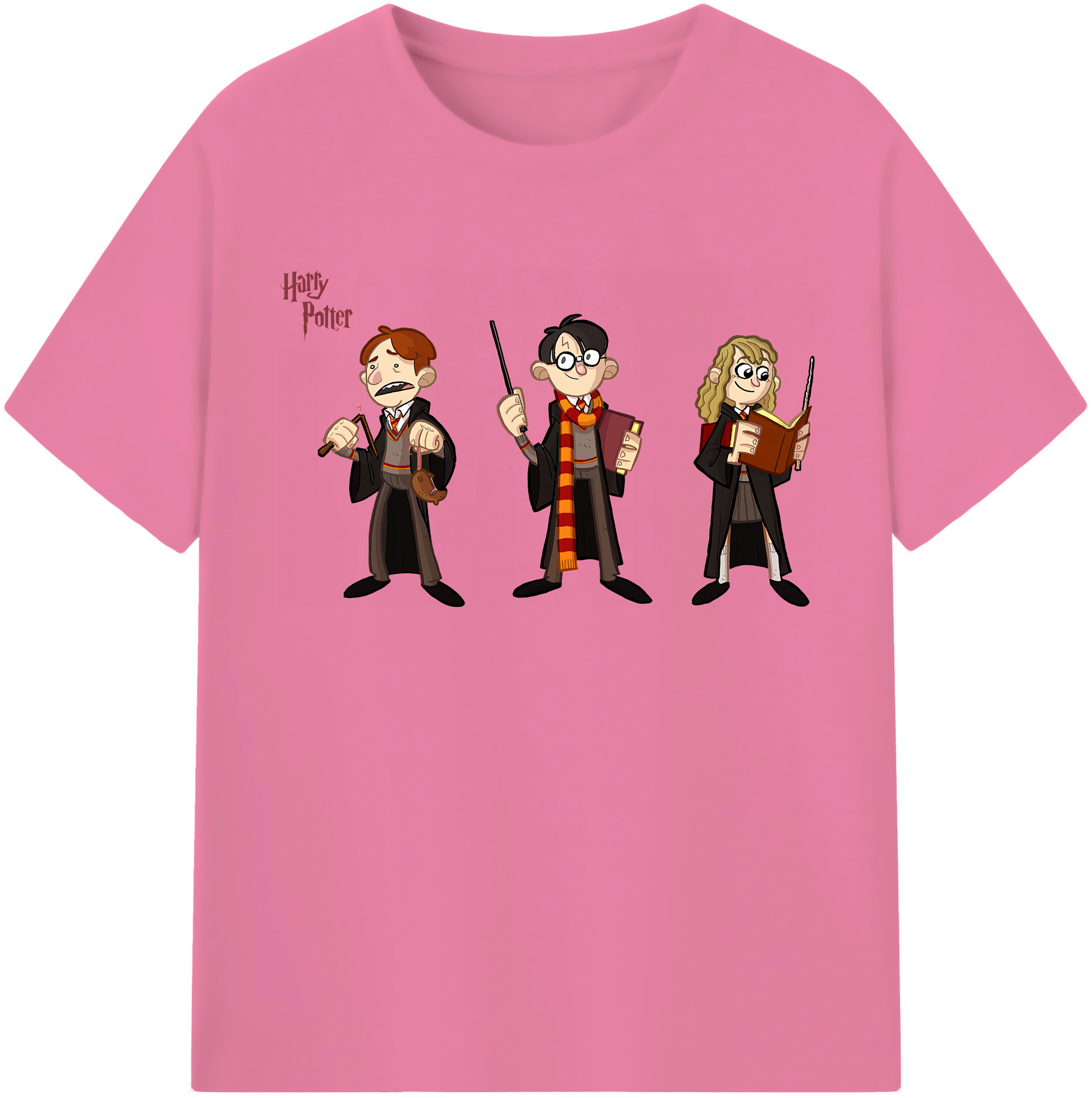（画像用） Harry Potter ハリー・ポッターシリーズ 綿100％半袖Tシャツ（フロントプリント）